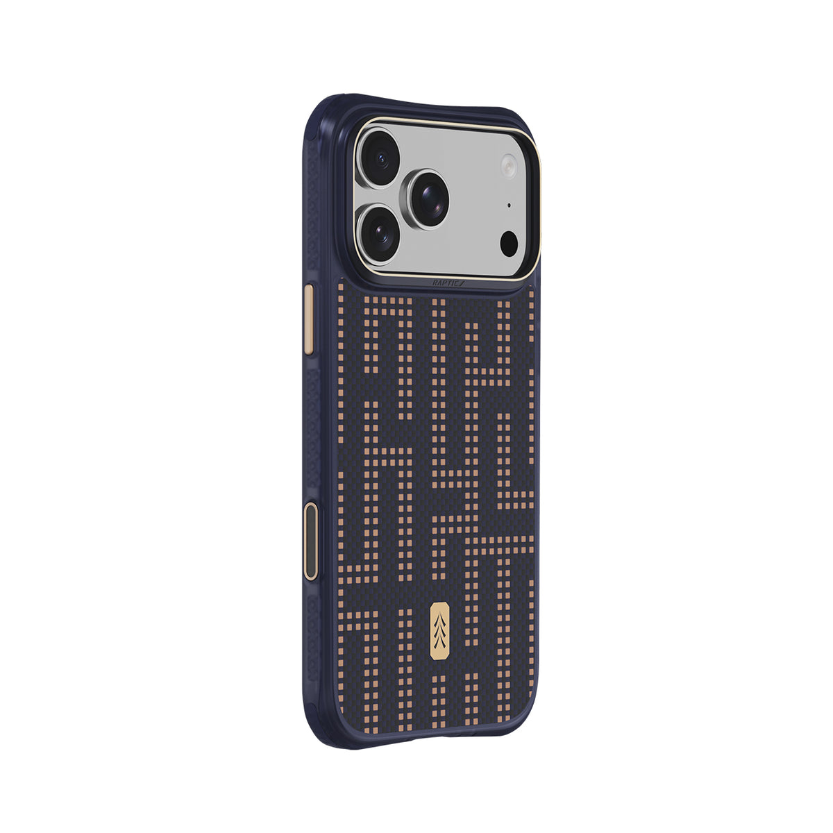RAPTIC Funda Dual de Fibra de Aramida para iPhone 18 Pro Compatible con MagSafe, Grid Wisdom