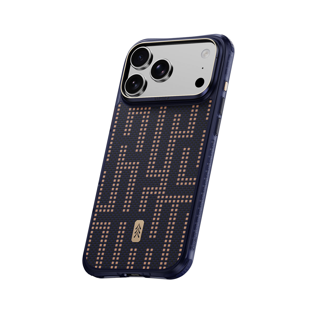 RAPTIC Funda Dual de Fibra de Aramida para iPhone 18 Pro Compatible con MagSafe, Grid Wisdom