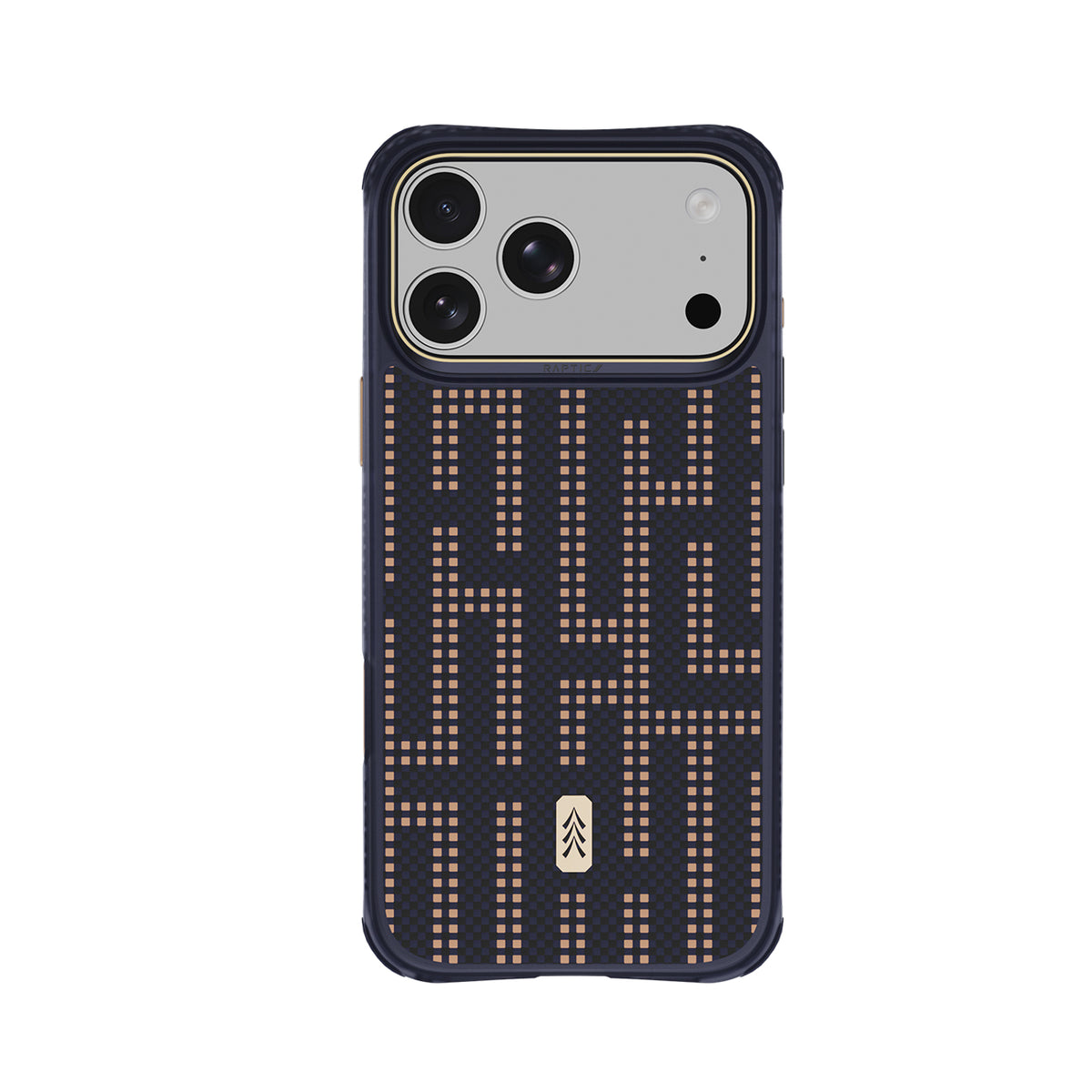 RAPTIC Funda Dual de Fibra de Aramida para iPhone 18 Pro Max Compatible con MagSafe, Grid Wisdom