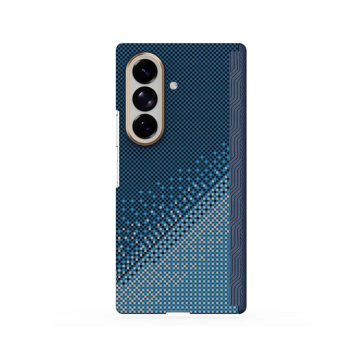 RAPTIC Funda Skin-Pro de Fibra de Aramida para Galaxy Z Fold 8 Ultra con Anillo Magnético, Serenity Emerald