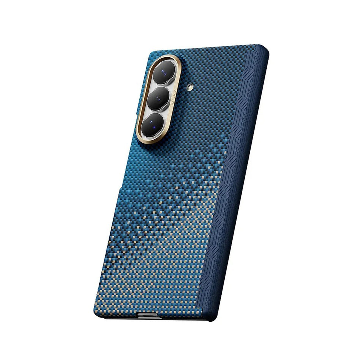 RAPTIC Funda Skin-Pro de Fibra de Aramida para Galaxy Z Fold 8 Ultra con Anillo Magnético, Serenity Emerald