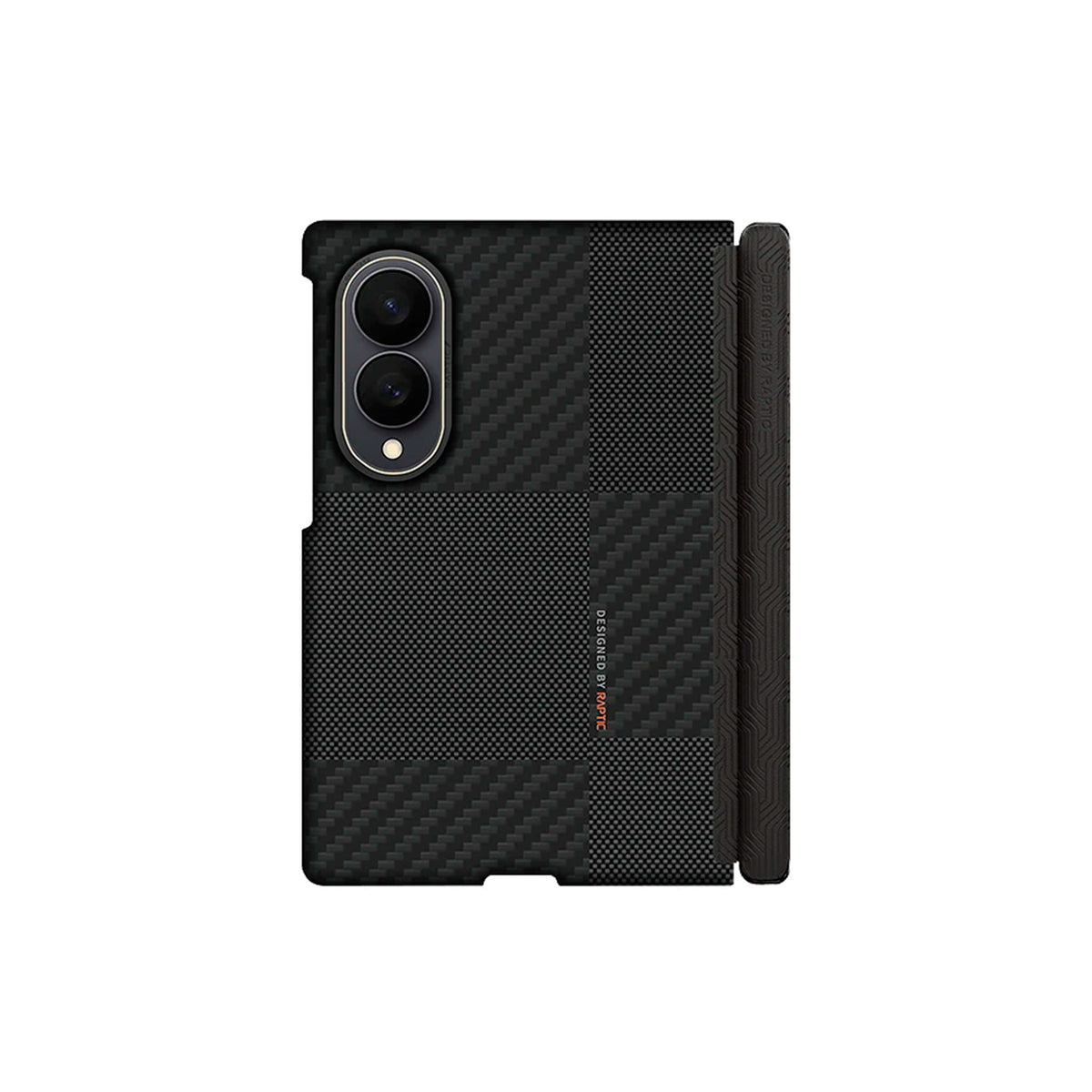 RAPTIC Funda Skin-Pro de Fibra de Aramida para Galaxy Z Fold 8 con Anillo Magnético, Mondrian