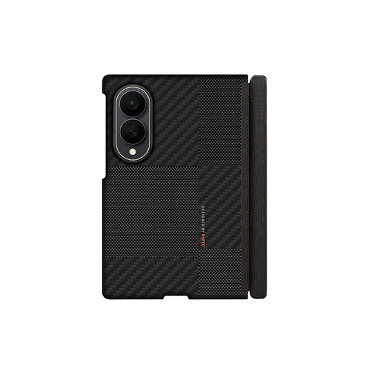 RAPTIC Funda Skin-Pro de Fibra de Aramida para Galaxy Z Fold 8 con Anillo Magnético, Mondrian