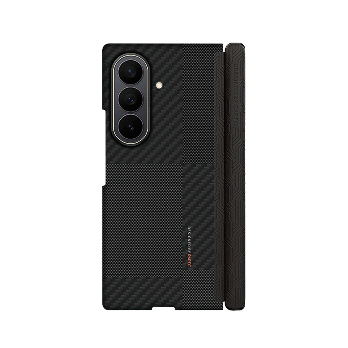 RAPTIC Funda Skin-Pro de Fibra de Aramida para Galaxy Z Fold 8 Ultra con Anillo Magnético, Mondrian