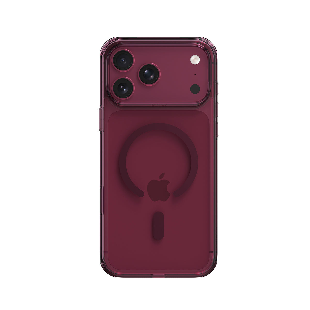 RAPTIC Funda Air Clear para iPhone 18 Pro Compatible con MagSafe, Burdeos