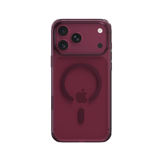 RAPTIC Funda Air Clear para iPhone 18 Pro Compatible con MagSafe, Burdeos