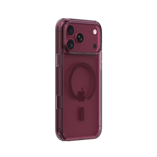 RAPTIC Funda Air Clear para iPhone 18 Pro Compatible con MagSafe, Burdeos