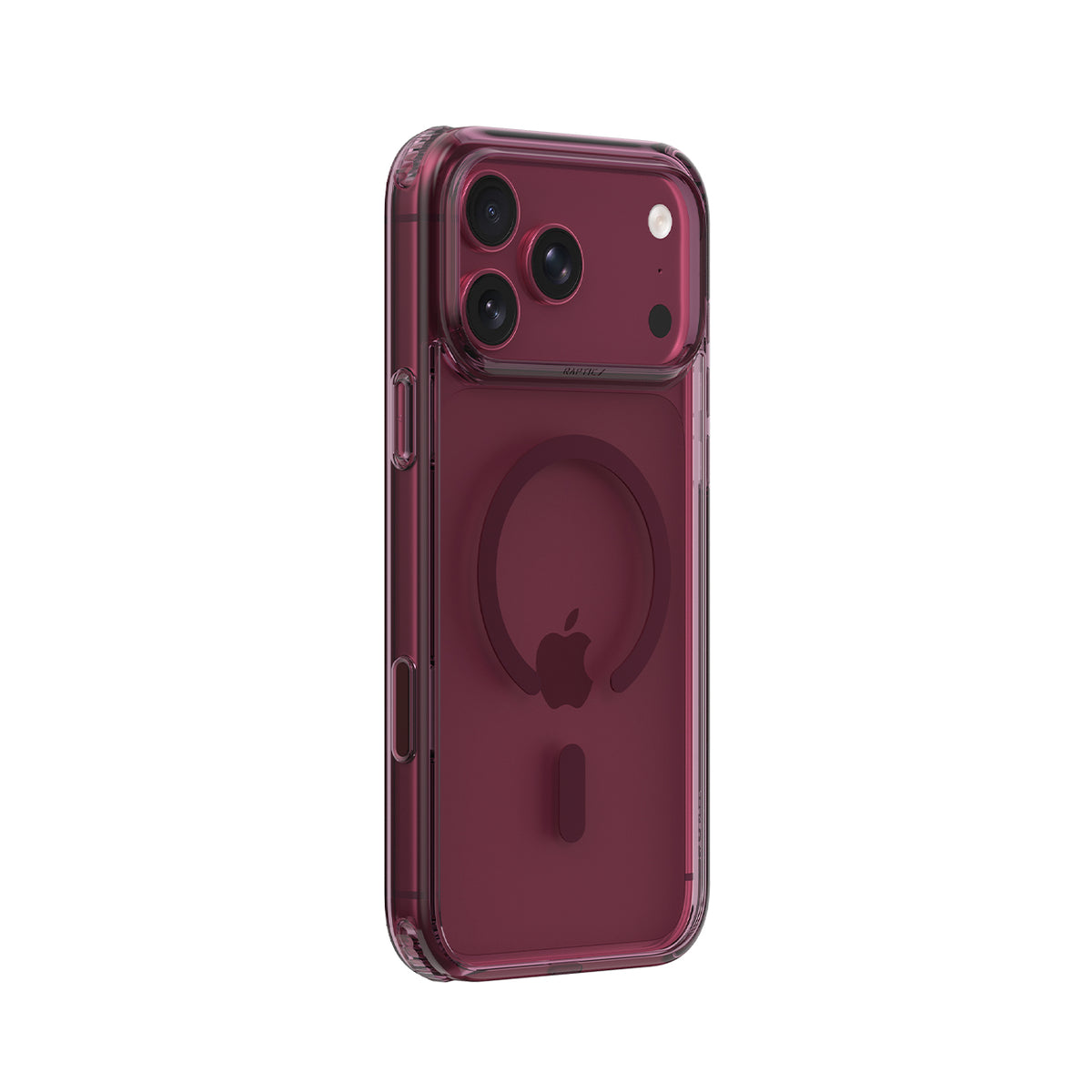 RAPTIC Funda Air Clear para iPhone 18 Pro Max Compatible con MagSafe, Burdeos