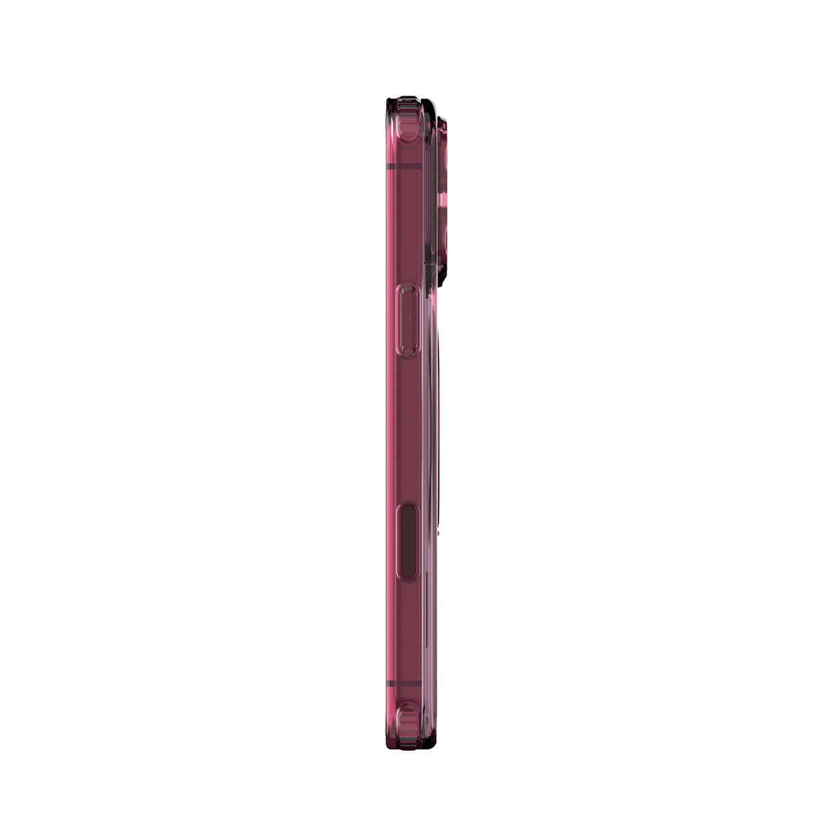 RAPTIC Funda Air Clear para iPhone 18 Pro Max Compatible con MagSafe, Burdeos