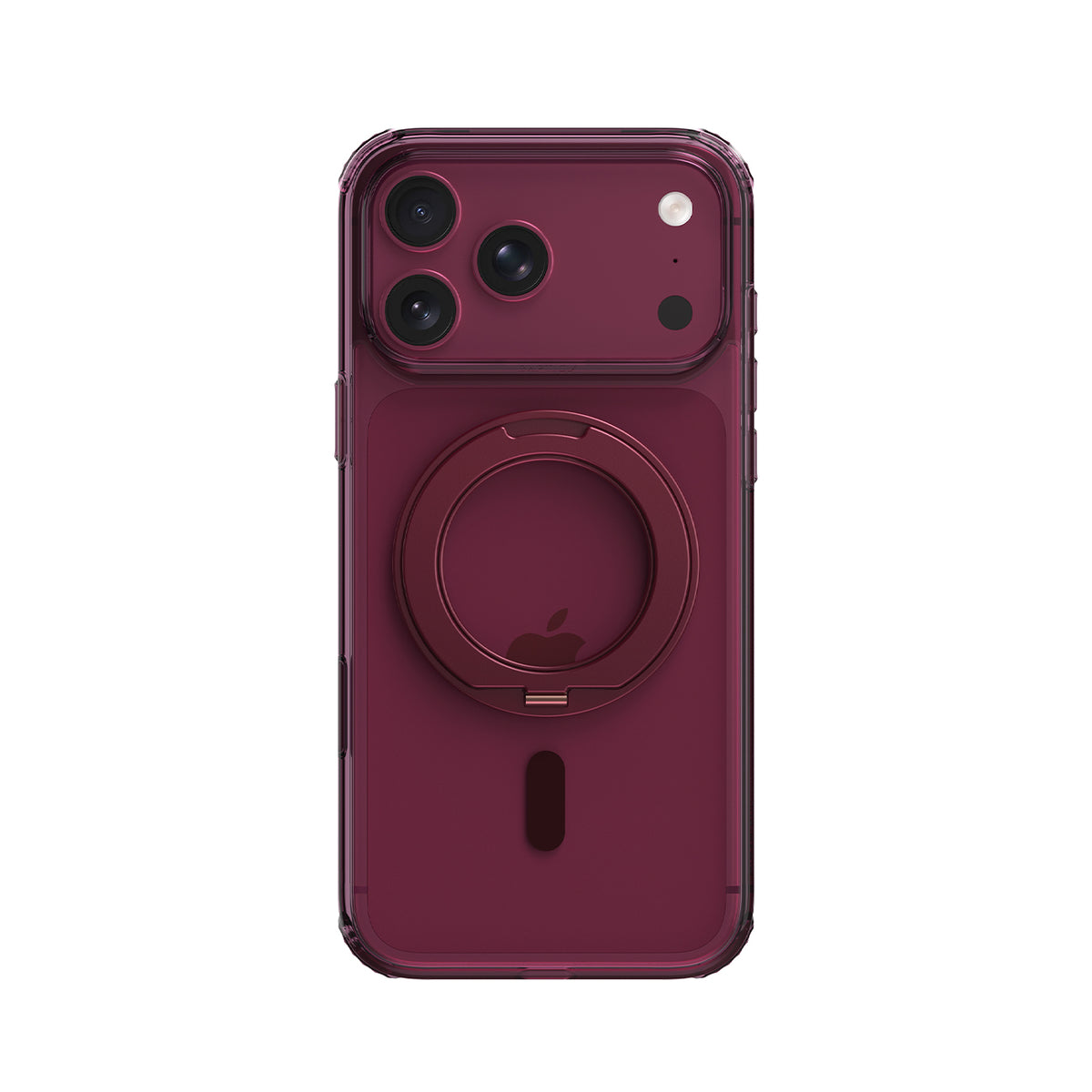RAPTIC Funda Air Stand para iPhone 18 Pro Compatible con MagSafe, Burdeos