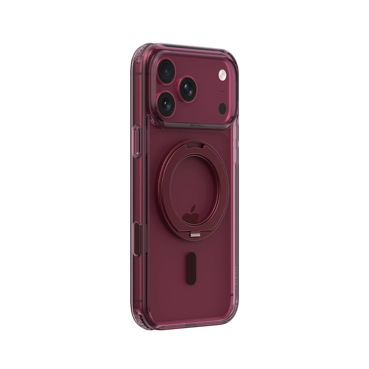 RAPTIC Funda Air Stand para iPhone 18 Pro Max Compatible con MagSafe, Burdeos