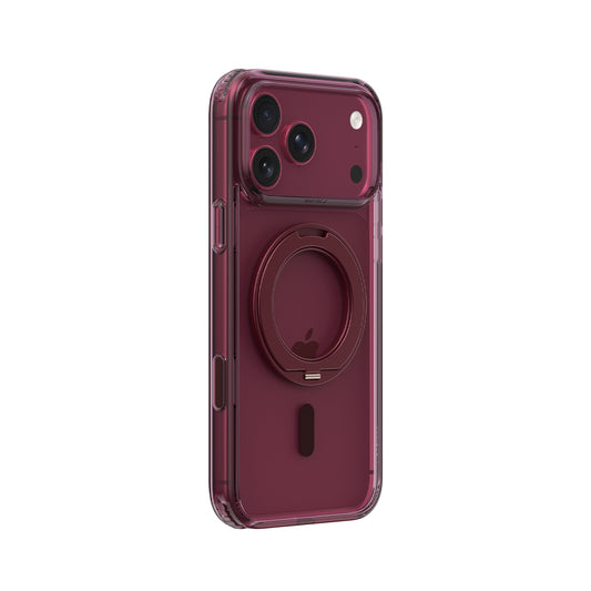 RAPTIC Funda Air Stand para iPhone 18 Pro Max Compatible con MagSafe, Burdeos