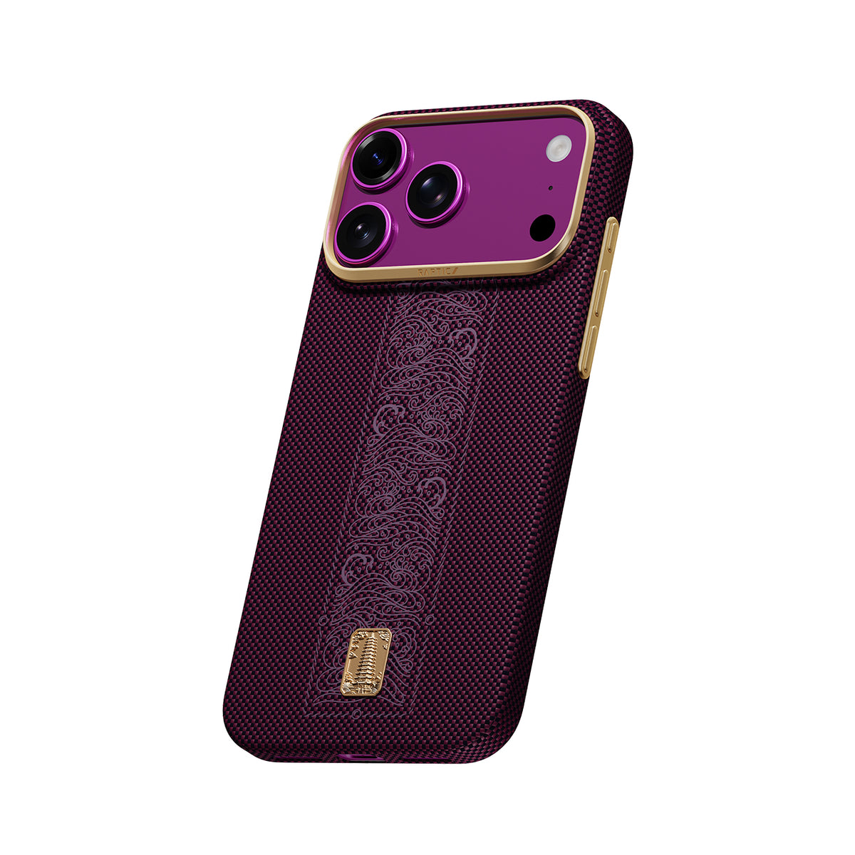 RAPTIC Funda Skin de Fibra de Aramida para iPhone 18 Pro Max Compatible con MagSafe, Bliss