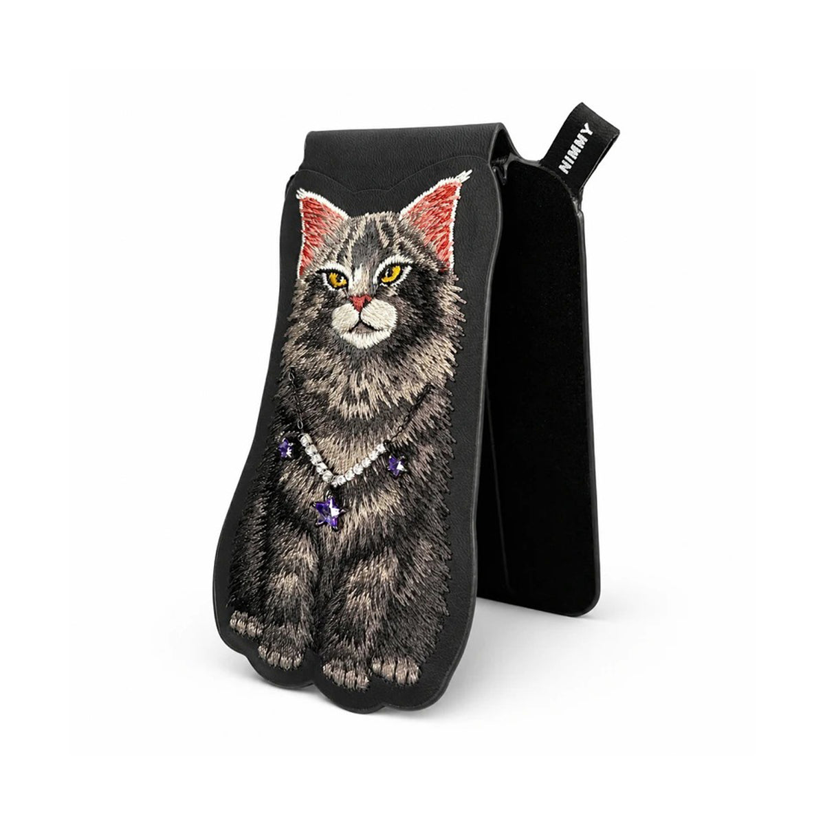 NIMMY Friends Tarjetero Magnético Lucky Fashion Series, Black Maine