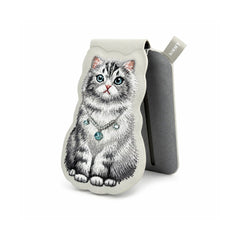 NIMMY Friends Tarjetero Magnético Lucky Fashion Series, Gray Chinchilla