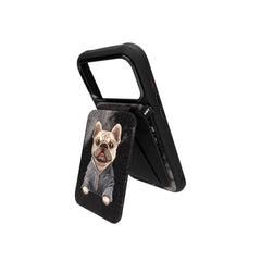 NIMMY Friends Tarjetero Magnético Gentle Pets Series, Black French Bulldog