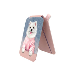 NIMMY Friends Tarjetero Magnético Gentle Pets Series, Pink Samoyed