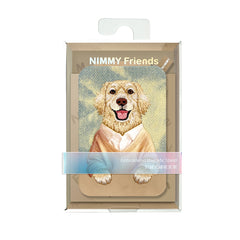 NIMMY Friends Tarjetero Magnético Gentle Pets Series, Brown Golden Retriever