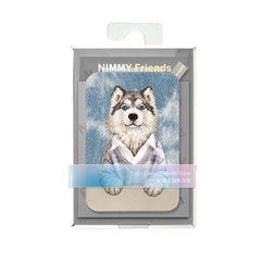 NIMMY Friends Tarjetero Magnético Gentle Pets Series, Gray Alaskan
