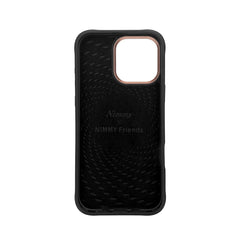 NIMMY Friends Funda Maine Glasses Series para iPhone 16 Pro, 3D Bordada Negro