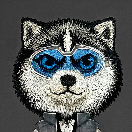 NIMMY Friends Funda Husky Cool & Cute 2.0 para iPhone 16, 3D Bordada