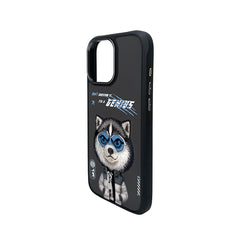 NIMMY Friends Funda Husky Cool & Cute 2.0 para iPhone 16 Pro, 3D Bordada