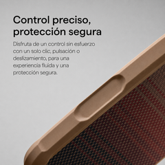 PITAKA Funda ProGuard de Fibra de Aramida para iPhone 17 Pro Max Compatible con MagSafe, Sunset