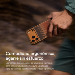 PITAKA Funda ProGuard de Fibra de Aramida para iPhone 17 Pro Max Compatible con MagSafe, Sunset