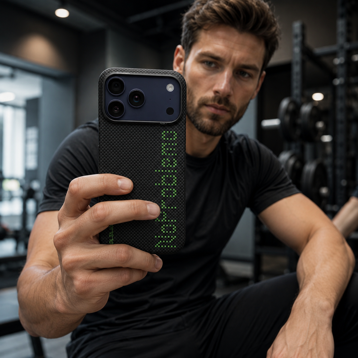 PITAKA Case for iPhone 17 Pro Max - Ultra Thin Black Aramid Fiber Case with MagSafe and No Problemo Design, Precise Fit