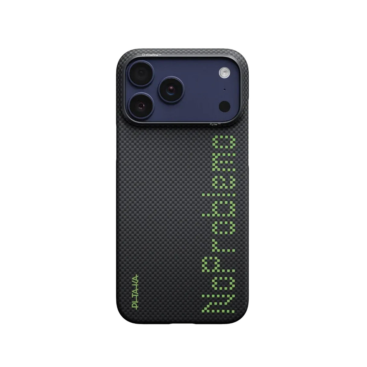 PITAKA Case for iPhone 17 Pro Max - Ultra Thin Black Aramid Fiber Case with MagSafe and No Problemo Design, Precise Fit