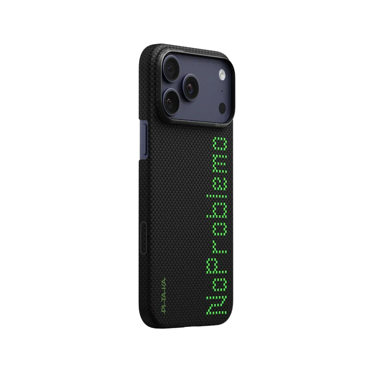PITAKA Case for iPhone 17 Pro Max - Ultra Thin Black Aramid Fiber Case with MagSafe and No Problemo Design, Precise Fit