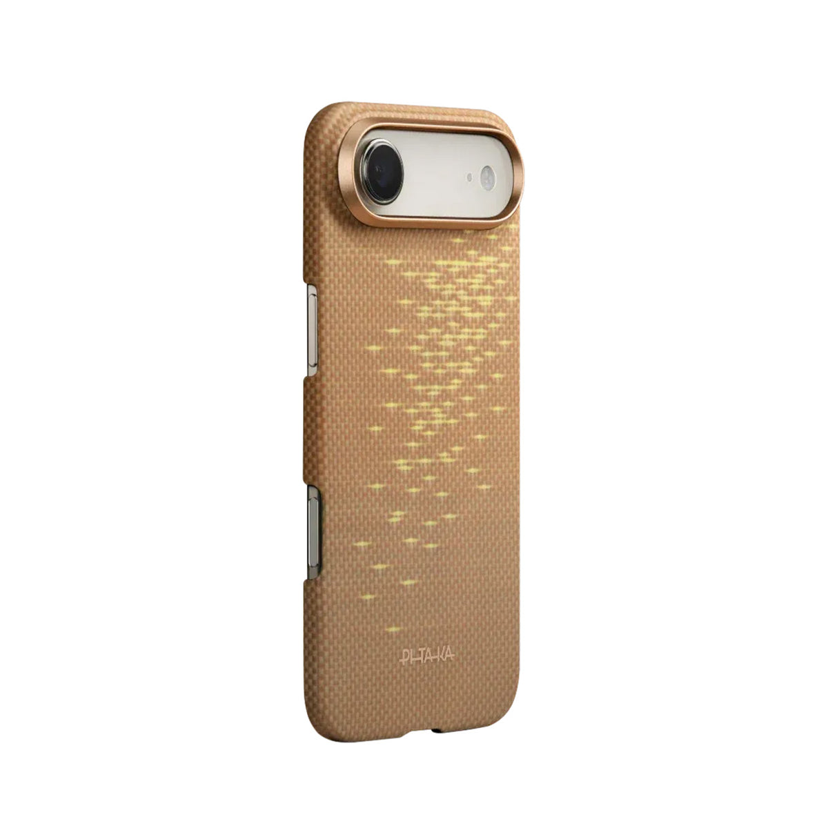 PITAKA Funda Ultra Fina de Fibra de Aramida para iPhone Air Compatible con MagSafe, Golden Glint