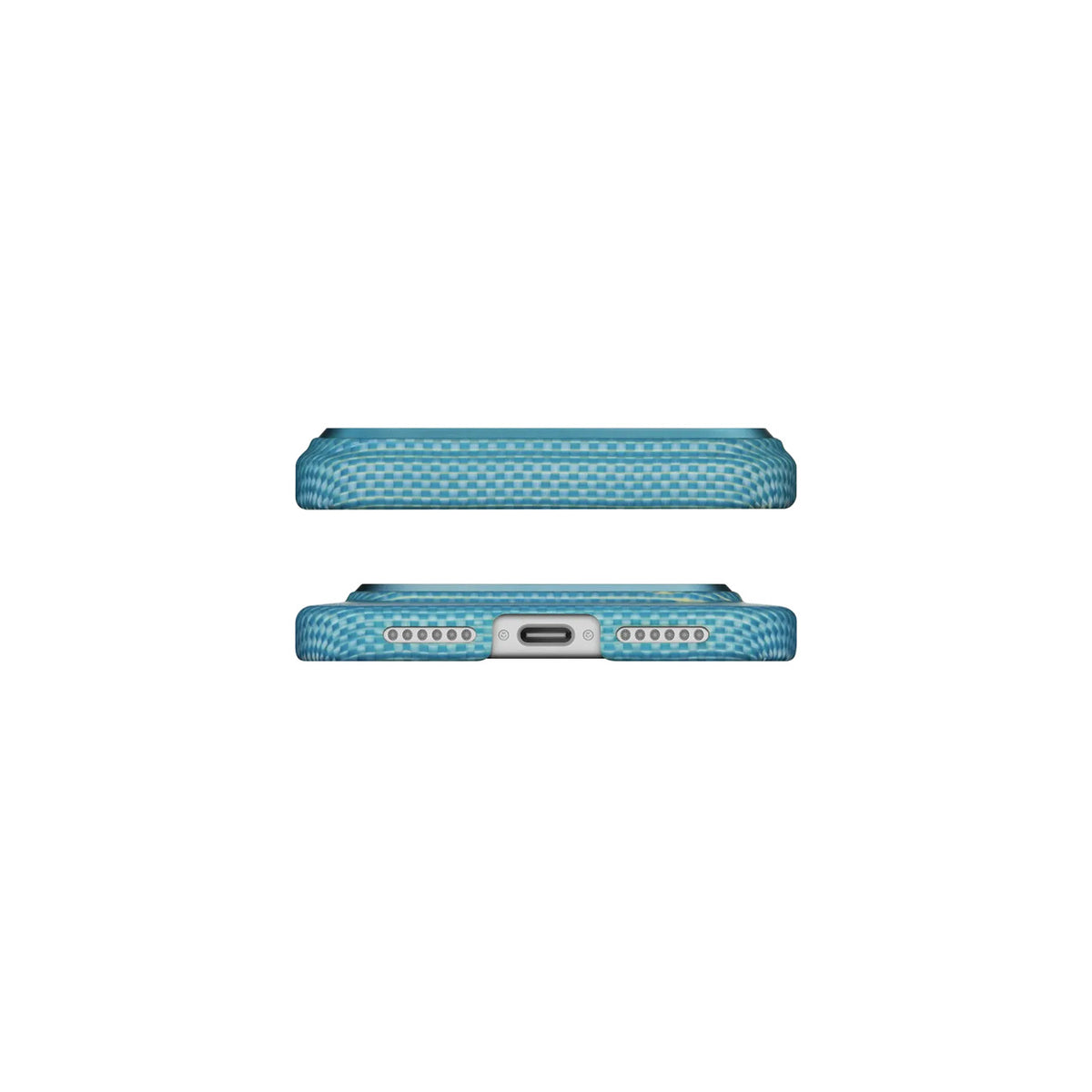 PITAKA iPhone Air Case – Ultra-Thin Aramid Fiber Lucid Blue Case with MagSafe, Lightweight Design and Precise Fit