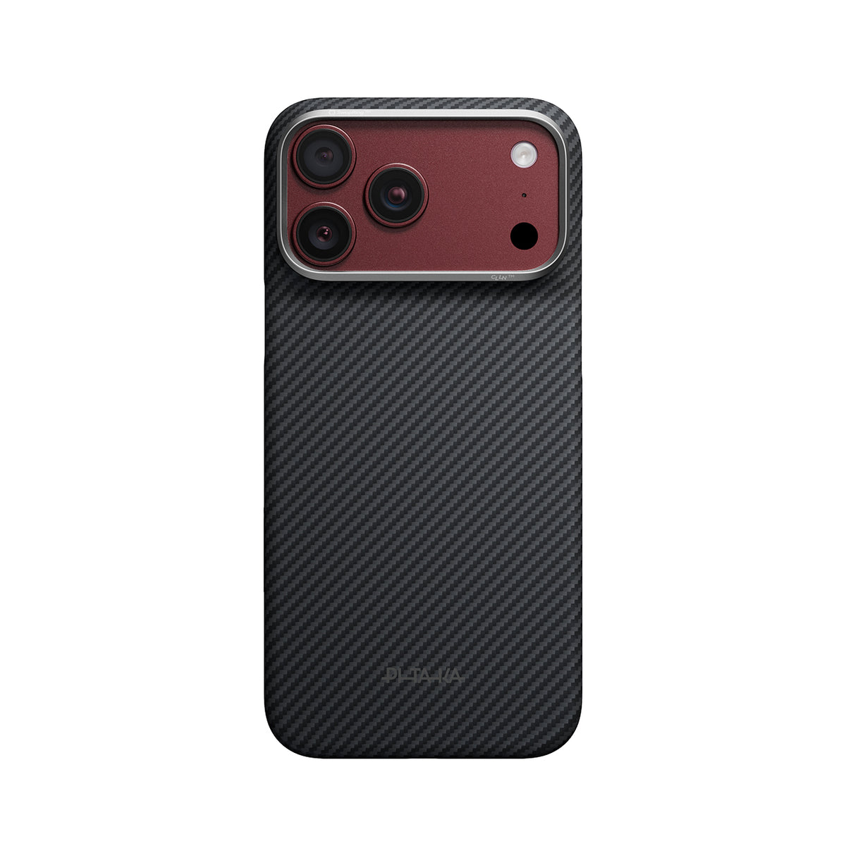PITAKA Funda Edge de Fibra de Aramida para iPhone 18 Pro Compatible con MagSafe, Negro/Gris