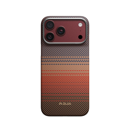 PITAKA Funda Edge de Fibra de Aramida para iPhone 18 Pro Compatible con MagSafe, Sunset