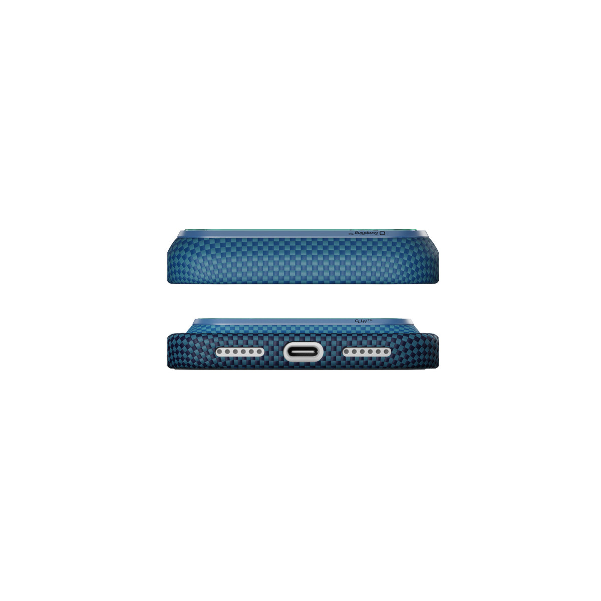 PITAKA Funda Edge de Fibra de Aramida para iPhone 18 Pro Compatible con MagSafe, 1001 Nights Midnight