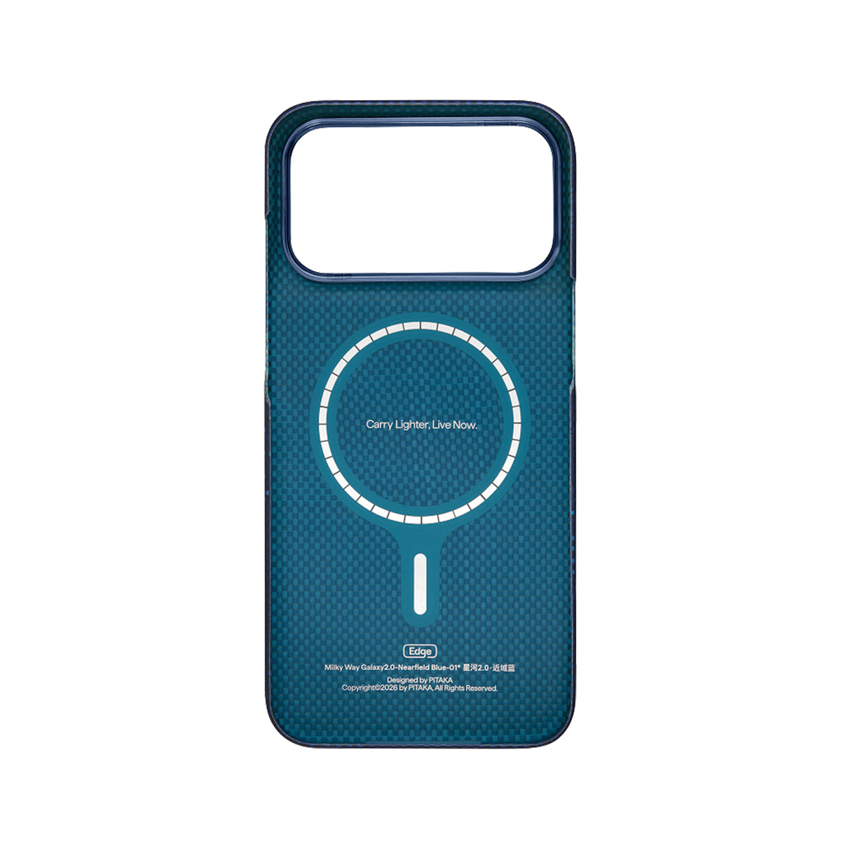 PITAKA Funda Edge de Fibra de Aramida para iPhone 18 Pro Compatible con MagSafe, Rion Nebula