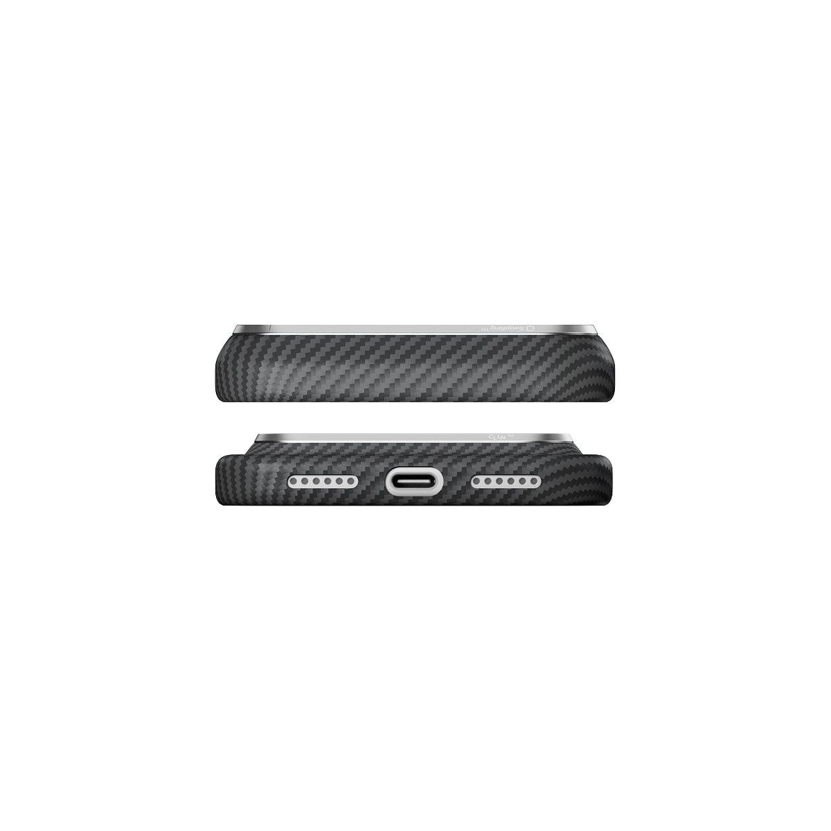 PITAKA Funda Edge de Fibra de Aramida para iPhone 18 Pro Max Compatible con MagSafe, Negro/Gris