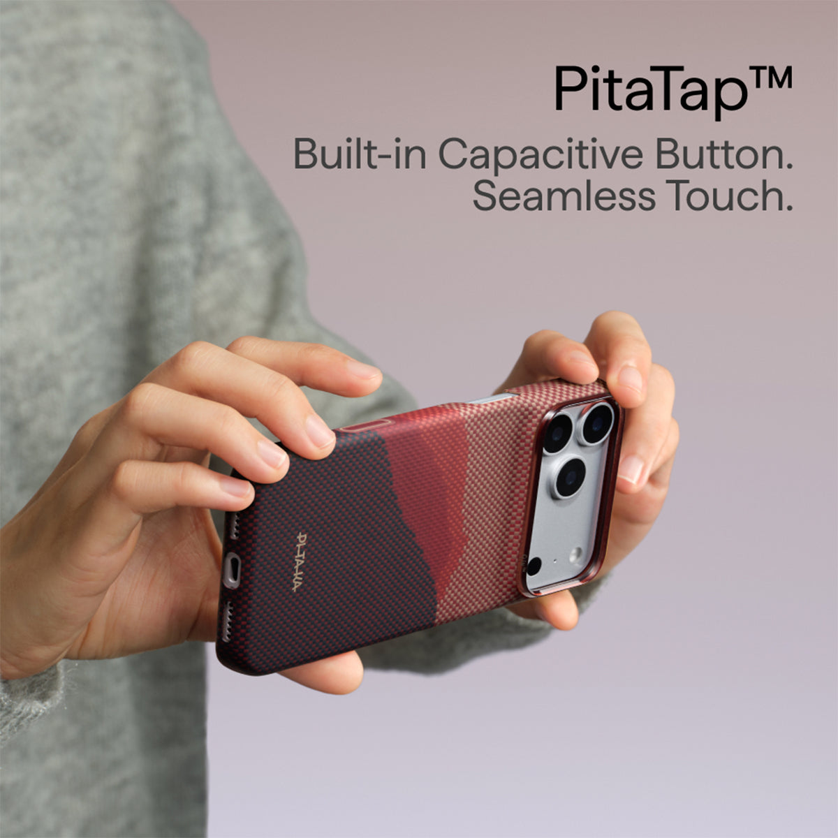 PITAKA Funda Edge de Fibra de Aramida para iPhone 18 Pro Compatible con MagSafe, Autumn Dusk