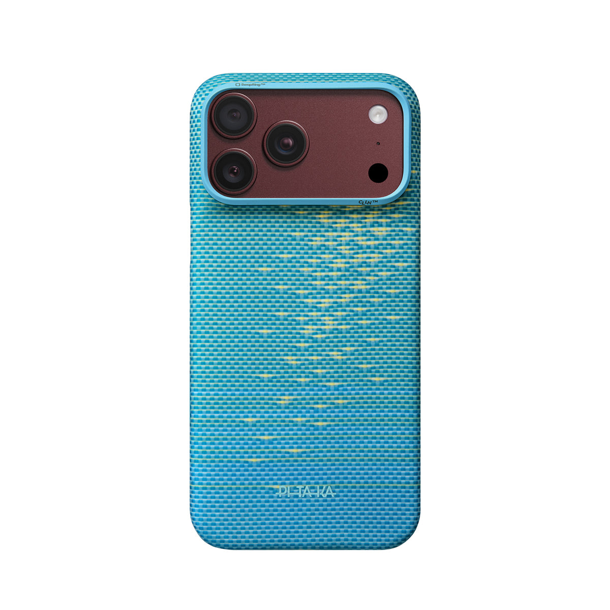 PITAKA Funda Edge de Fibra de Aramida para iPhone 18 Pro Compatible con MagSafe, Lucid Blue