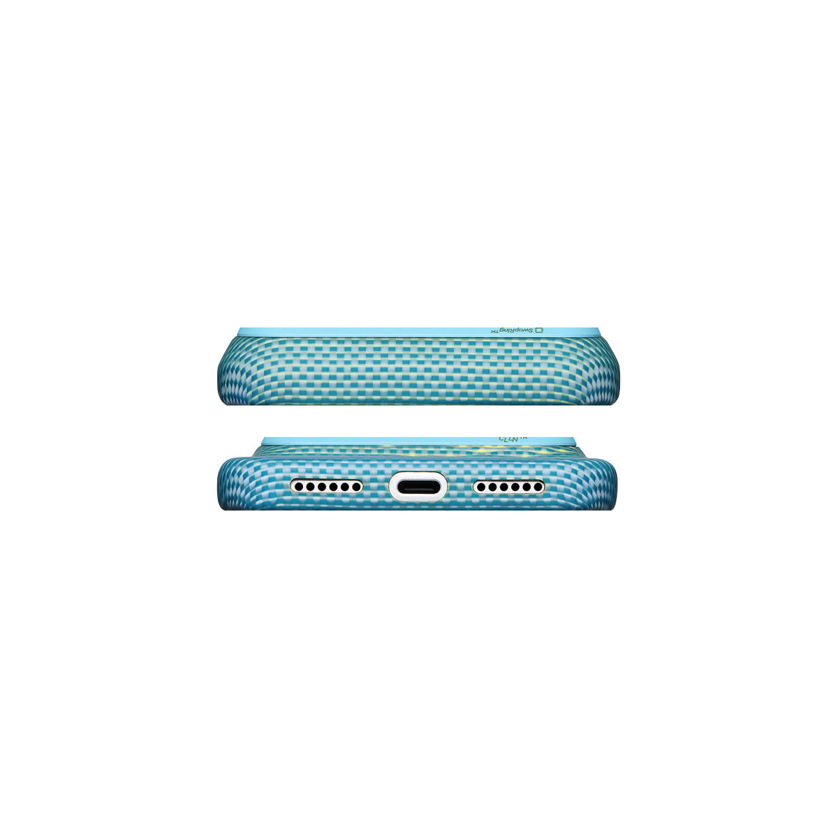 PITAKA Funda Edge de Fibra de Aramida para iPhone 18 Pro Compatible con MagSafe, Lucid Blue