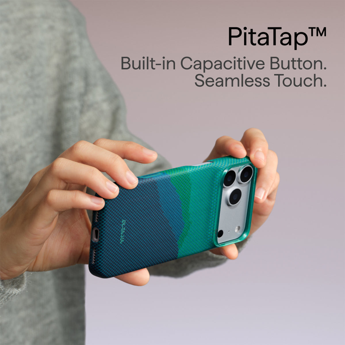 PITAKA Funda Edge de Fibra de Aramida para iPhone 18 Pro Max Compatible con MagSafe, Summer Noon