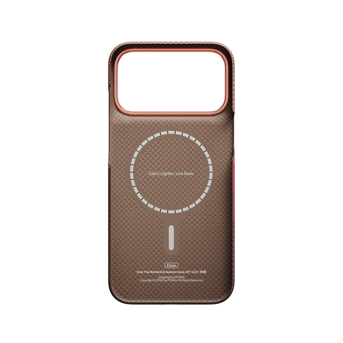 PITAKA Funda Edge de Fibra de Aramida para iPhone 18 Pro Max Compatible con MagSafe, Autumn Dusk