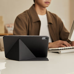 PITAKA Funda para iPad Pro 11" – MagEZ Folio 2 Negra, Diseño Delgado y Protección Completa