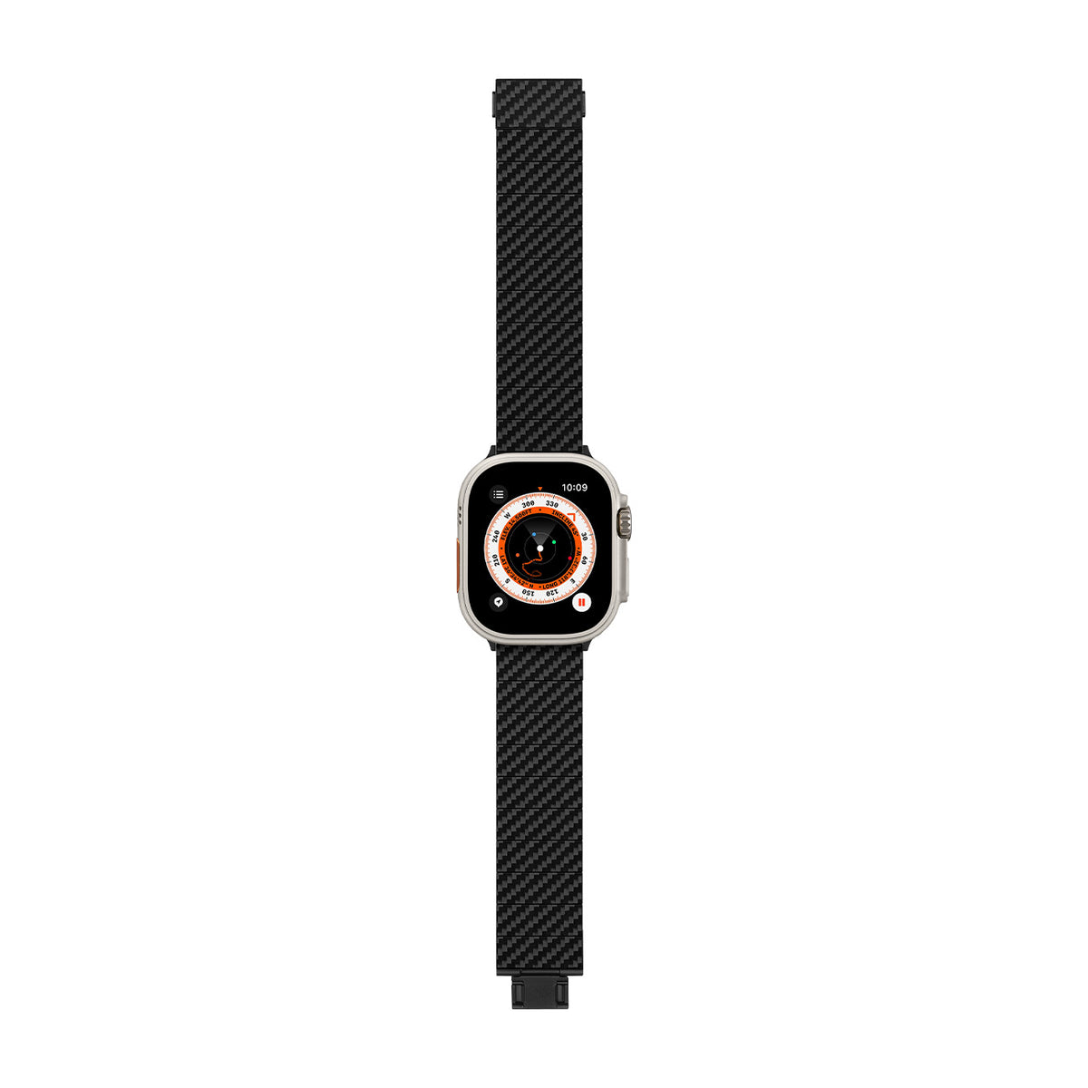 PITAKA Strap for Apple Watch – Carbon Fiber Modern Style Bracelet Black/Grey Twill, Lightweight Design and Comfortable Fit