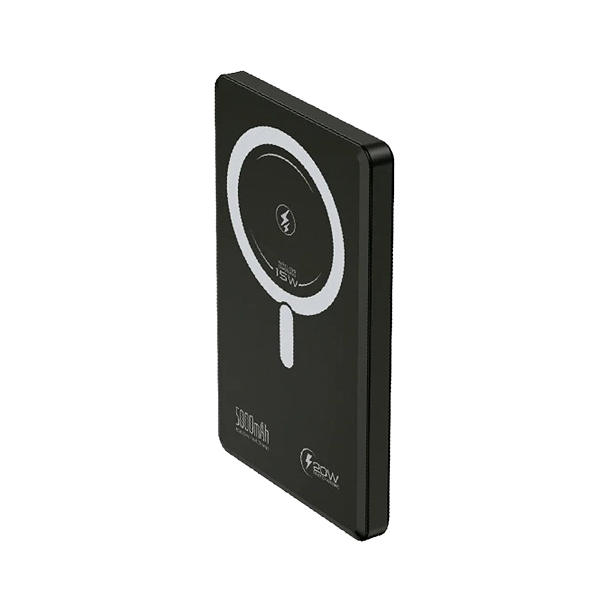 APOKIN Power Bank Magnética 5000mAh con USB-C Compatible con MagSafe, Negro