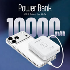 APOKIN Power Bank 10000mAh 22,5W con Carga Rápida, Blanco
