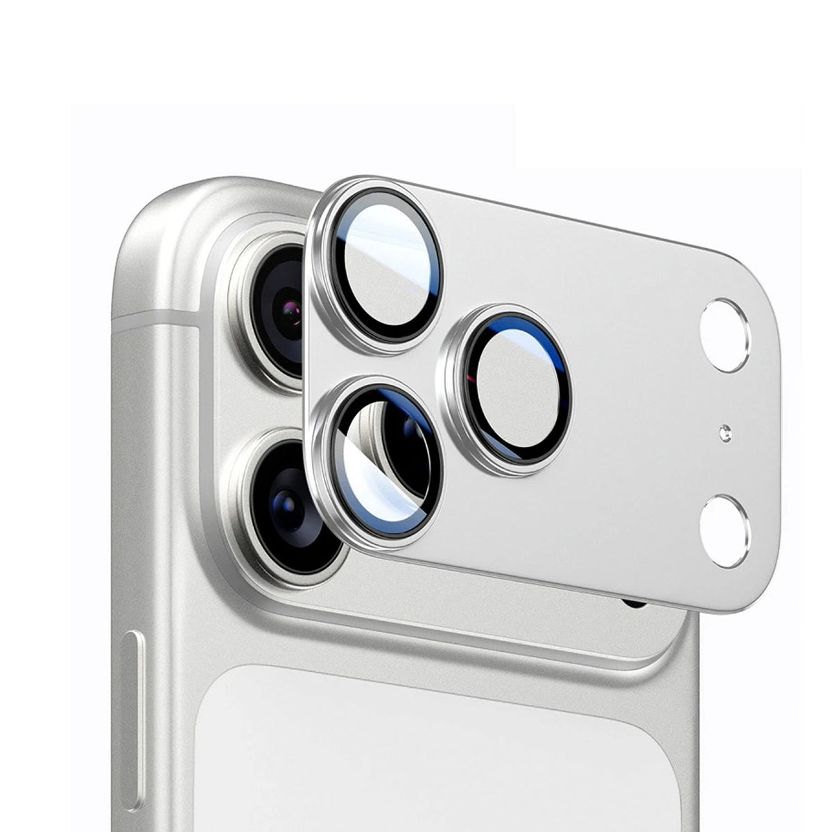 APOKIN Protector de Cámara de Aluminio para iPhone 18 Pro / 17 Pro, Plata