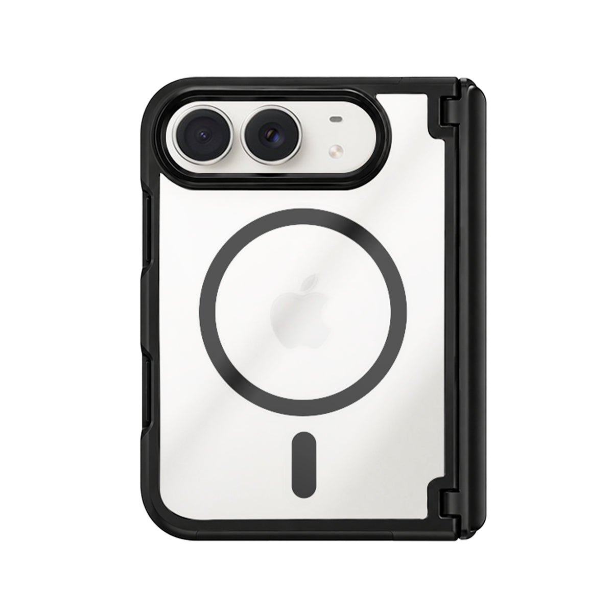 NJOYNY Funda para iPhone Duo Compatible con MagSafe, Negro