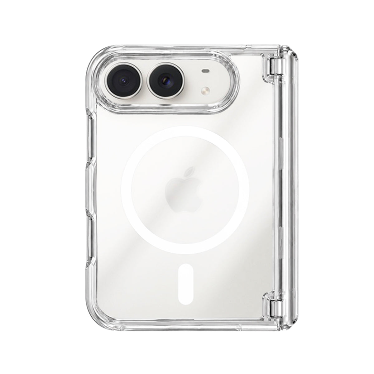 NJOYNY Funda para iPhone Duo Compatible con MagSafe, Transparente